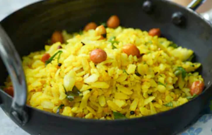 Flattened Rice Pilaf Recipe