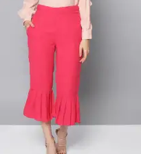 ruffle trousers