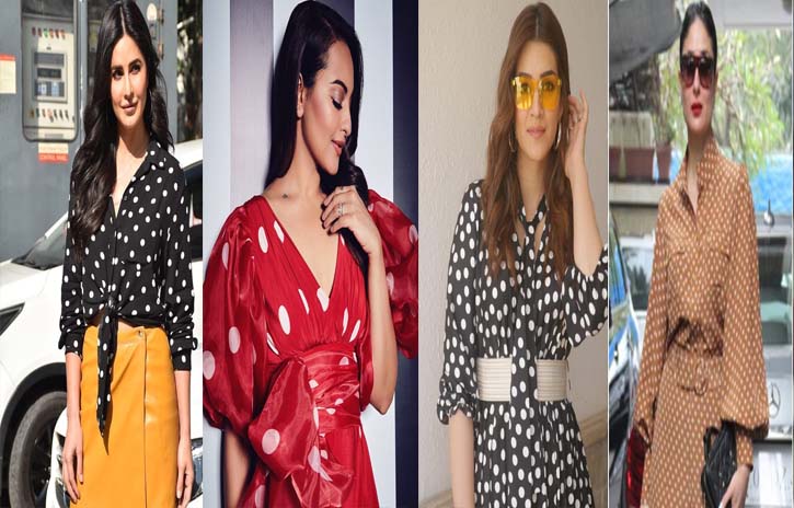 Bollywood beauties in polka dot prints