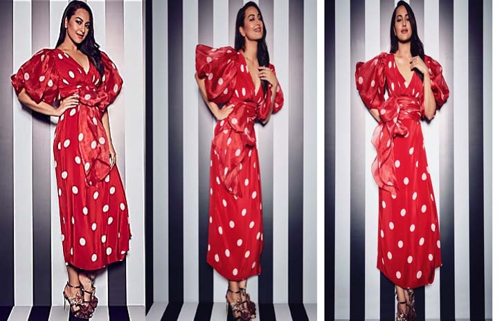 Sonakshi-Sinha-in-polka-dot-dress